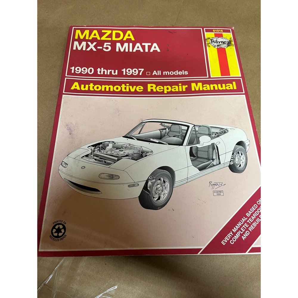 Haynes Mazda MX5 Miata Roadster Automotive Repair Manual 1990-1997 All‎ Models
